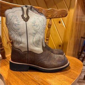 Ariat Brown and Cream Western Boots